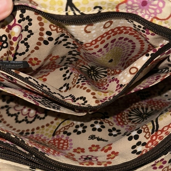 Brighton Woven and Leather Shoulder Bag With Heart Pendant And Floral Accent - Picture 6 of 7